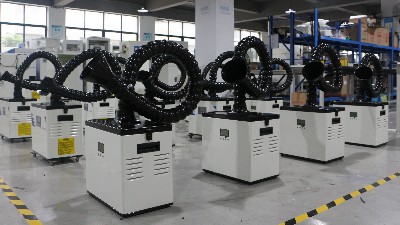 激光煙霧凈化器出貨！執(zhí)信環(huán)?？萍汲隹谟唵?！